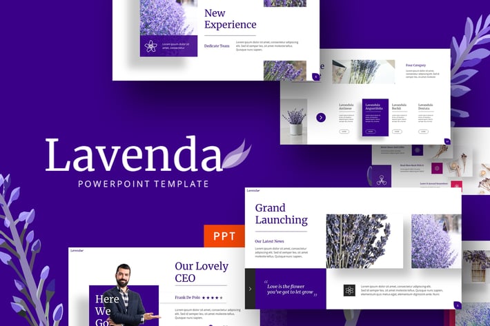 Lavenda - Flower Powerpoint Template