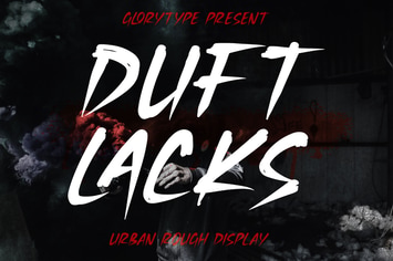 Duft Lacks Urban Rough Display Font
