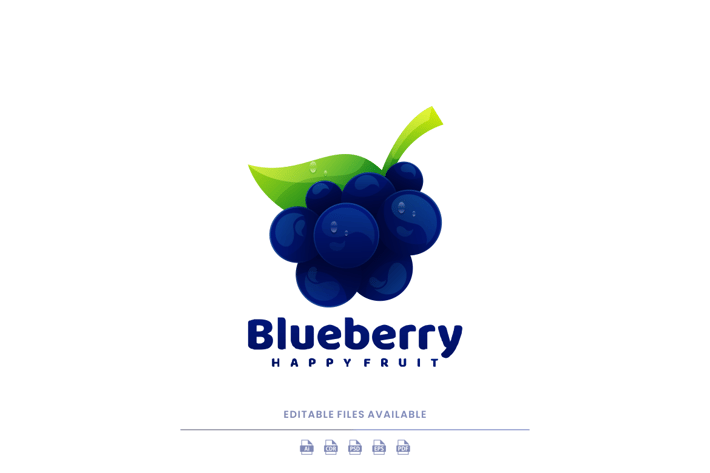 Blueberry Gradient Logo