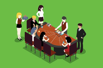 Gambling Isometric Illustration - Li