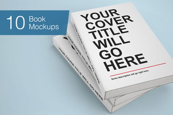 Book Mock-ups - 10 Poses