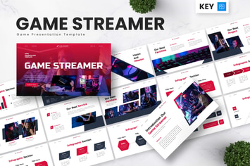 Game Streamer - Game Keynote Templates