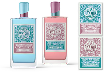 Vintage Liquor Label Packaging Layout 