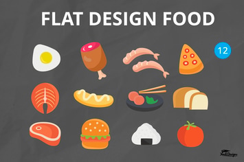 Flat Design Food