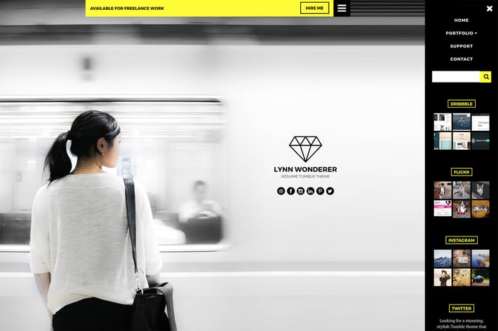Resume Tumblr Theme