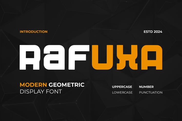 Rafuxa - A Modern Geometric Font
