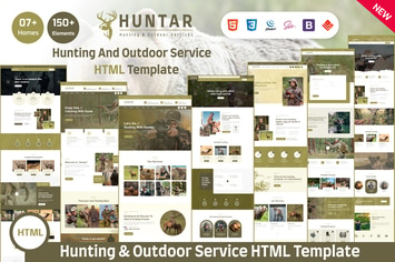 Huntar - Hunting & Outdoor Service HTML Template