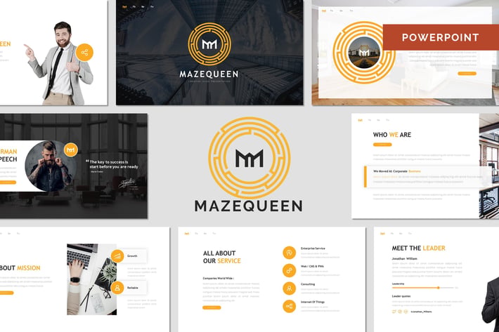 Mazequeen - Business Powerpoint Template