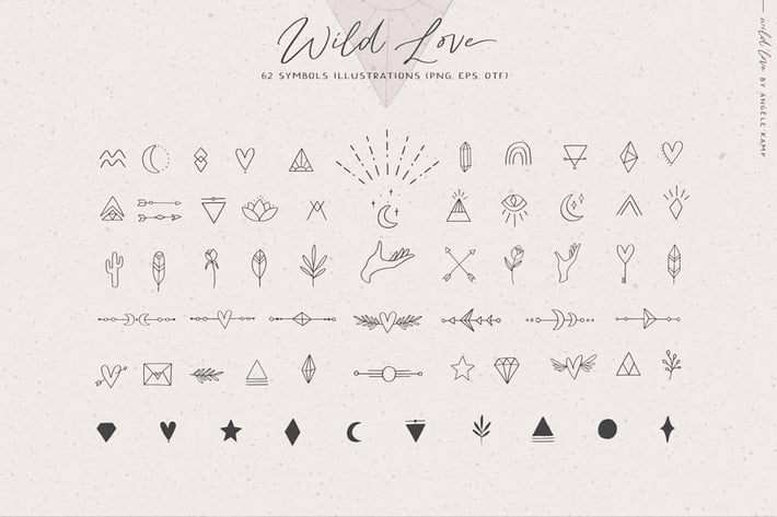 Wild Love Symbols