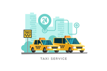 Taxi Service Concept