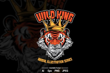 Tiger King Vector Illustration