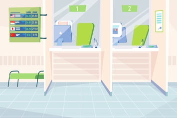 Cash Desk - Illustration Background