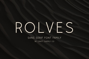 Rolves - Sans Serif Font Family | 8 Fonts