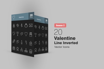 20 Valentine Line Inverted Icons Season II