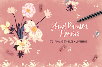 Hand Painted Flowers