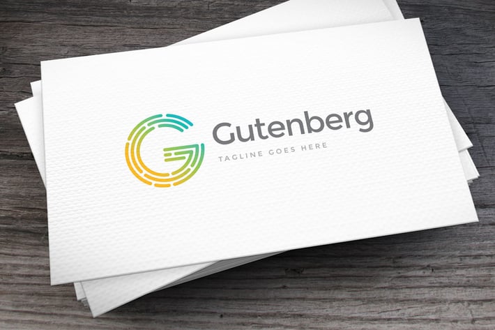 Gutenberg Letter G Logo Template