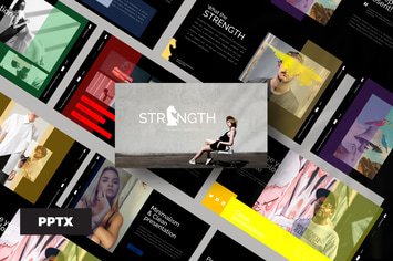 Strenght Black Powerpoint