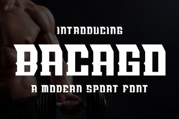 Bacago - Modern Sport Font