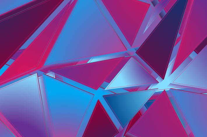 Abstract hi-tech geometric low poly background