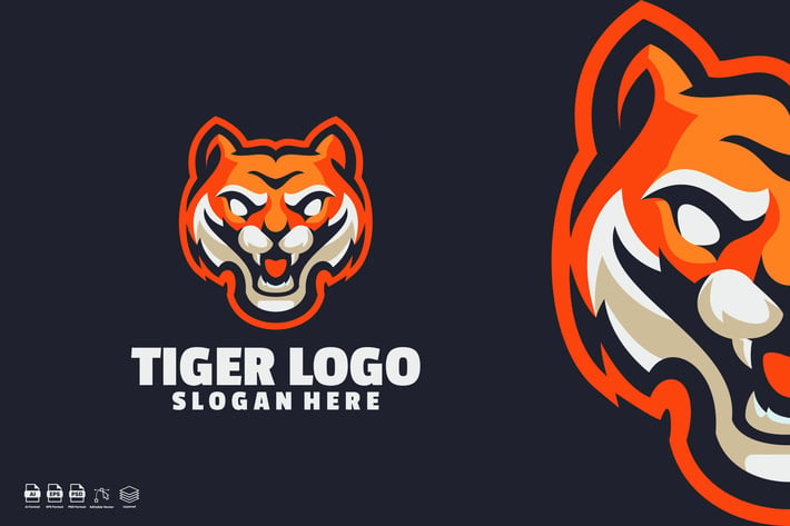 Tiger logo template