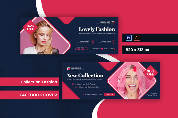 Collection Fashion Facebook Cover
