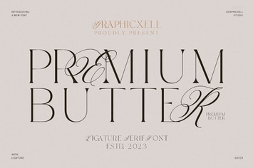Premiun Butter Elegant Serif Font