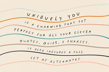 Uniquely You Font