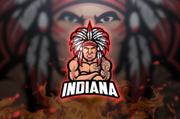 Indian Strong - Mascot & Esport Logo