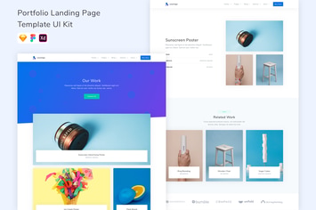 Portfolio Landing Page Template UI Kit