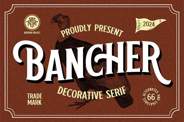 Bancher - Vintage Typeface