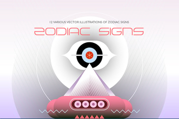 12 Zodiac Sign vector illustrations