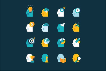 Set of Flat Design Concept Icons