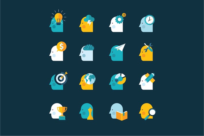 Set of Flat Design Concept Icons