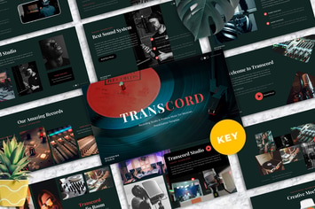 Transcord - Recording Studio Keynote Templates