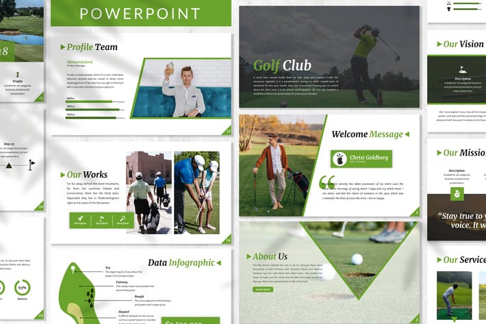 Golf - Sport Business Powerpoint Template
