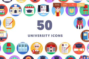 50 University Icons