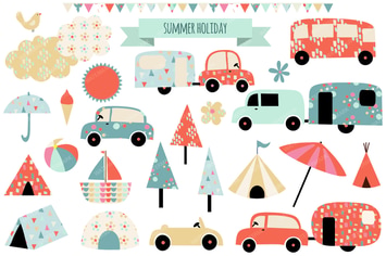 Summer Holiday Illustrations