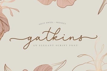 Gatkins - Signature Font
