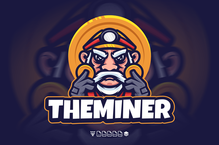 OLD MINER LOGO MASCOT