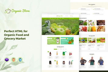 Organic Store - Food and Grocery HTML Template