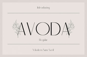 Avoda - Modern Sans Serif