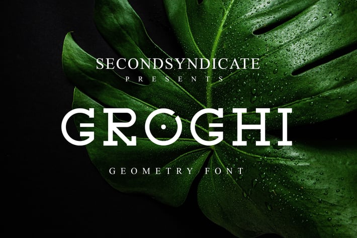 Groghi - geometry font