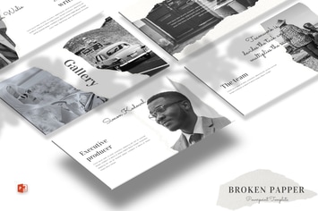 Broken Papper - Powerpoint Template