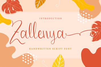Zallenya | Handwritten Script Font