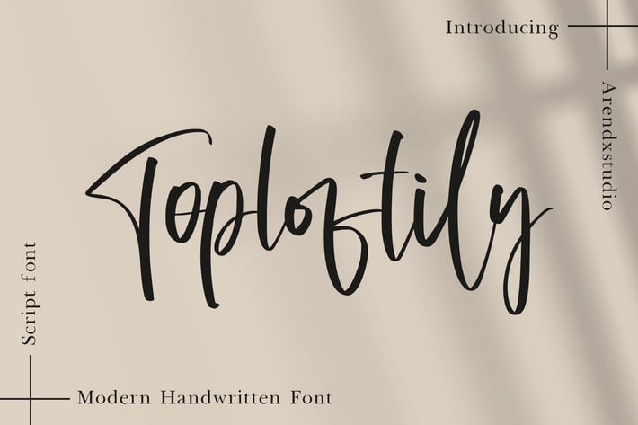 Toploftily - Modern Handwritten Font