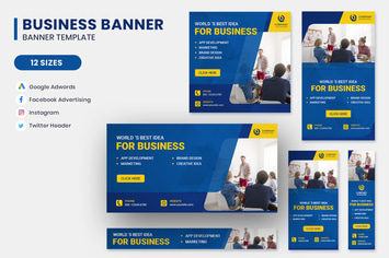 Business Marketing Google Adwords Banner Template