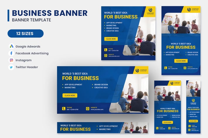 Business Marketing Google Adwords Banner Template