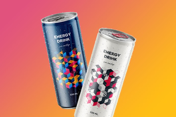 Soda Can Mockup Scene