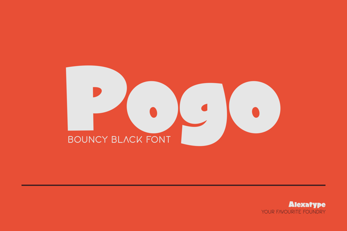 Pogo - Bouncy Black font