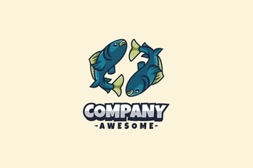 Pisces Logo Mascot